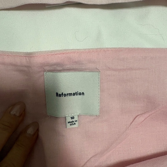 Reformation Avielle Linen Two Piece Set - Picture 5 of 6